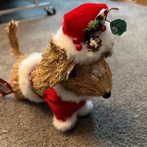 Ashland Festive Dog Holiday Decor - Red and White